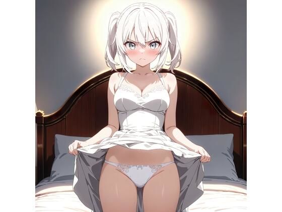 R-18イラスト集  白髮ツインテールの少女