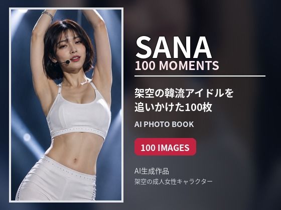 SANA / 100 MOMENTS｜架空の韓流アイドルを追いかけたAI写真集【100枚】