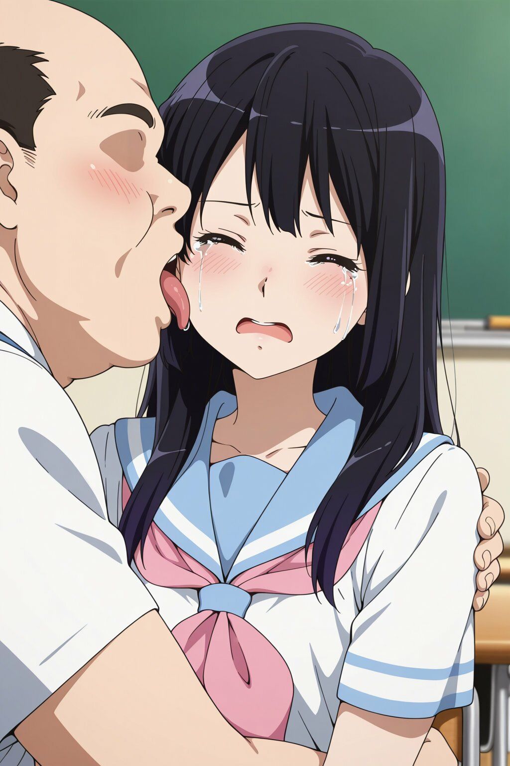 高坂○奈 キモおじ強●性指導 - サンプル画像 2