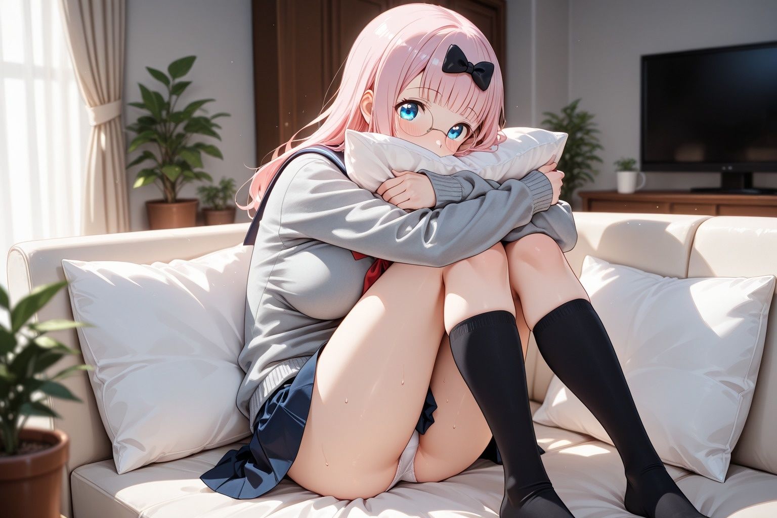 彼女の淫らな夜 〜秘密の放課後〜 か〇や様は告らせたい - サンプル画像 1