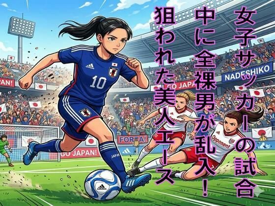 女子サッカーの試合中に全裸男が乱入！狙われた美人エース