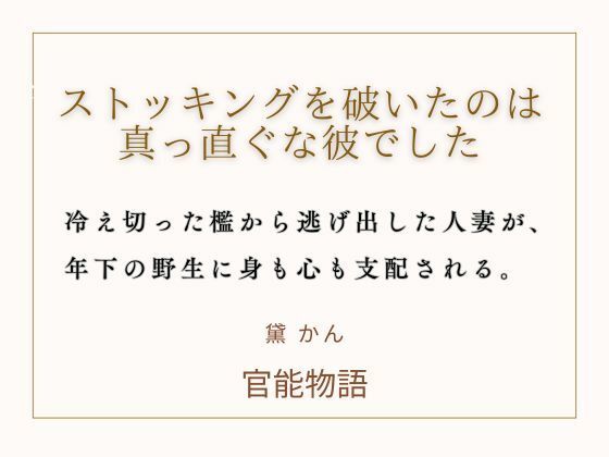 ストッキングを破いたのは、真っ直ぐな彼でした。