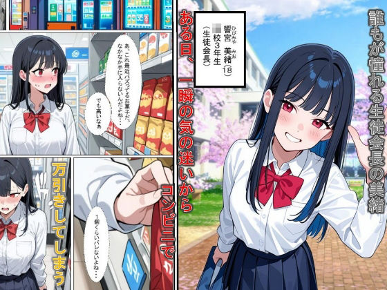 清楚系 生徒会長を脅迫してマゾメス化させた話 - サンプル画像 1
