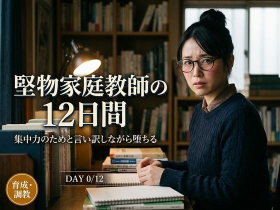 堅物家庭教師・佐倉先生の12日間 〜‘集中力を上げるため’と言い訳しながら堕ちる同棲調教日誌〜