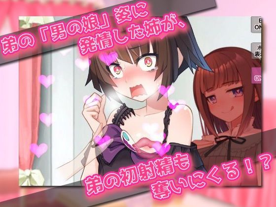 【Android版】男の娘〜レズの姉に女装させられて強●射精される弟クン！〜オナニー用ミニゲーム - サンプル画像 3